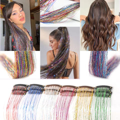 ShowJarlly tinsel kit on braid boosts shimmer for celebrations.