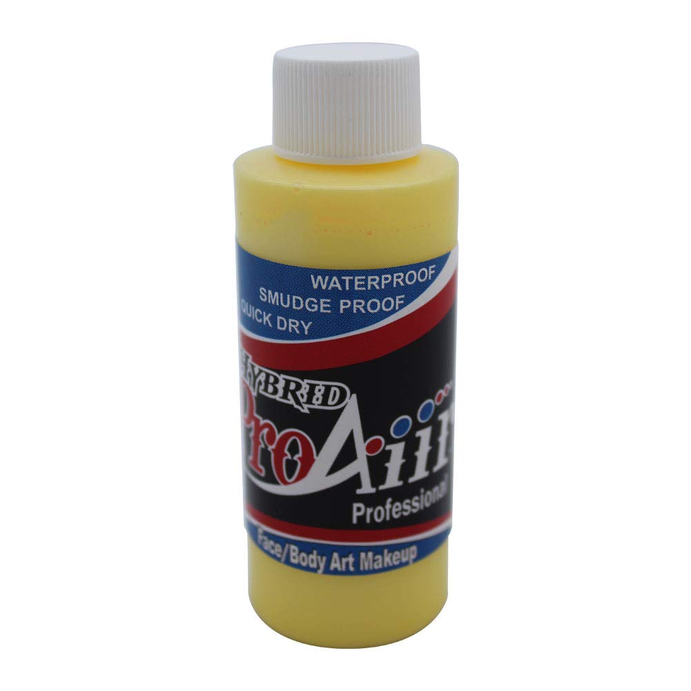 ShowOffs ProAiir Banana face and body paint delivers vivid, long-lasting color.