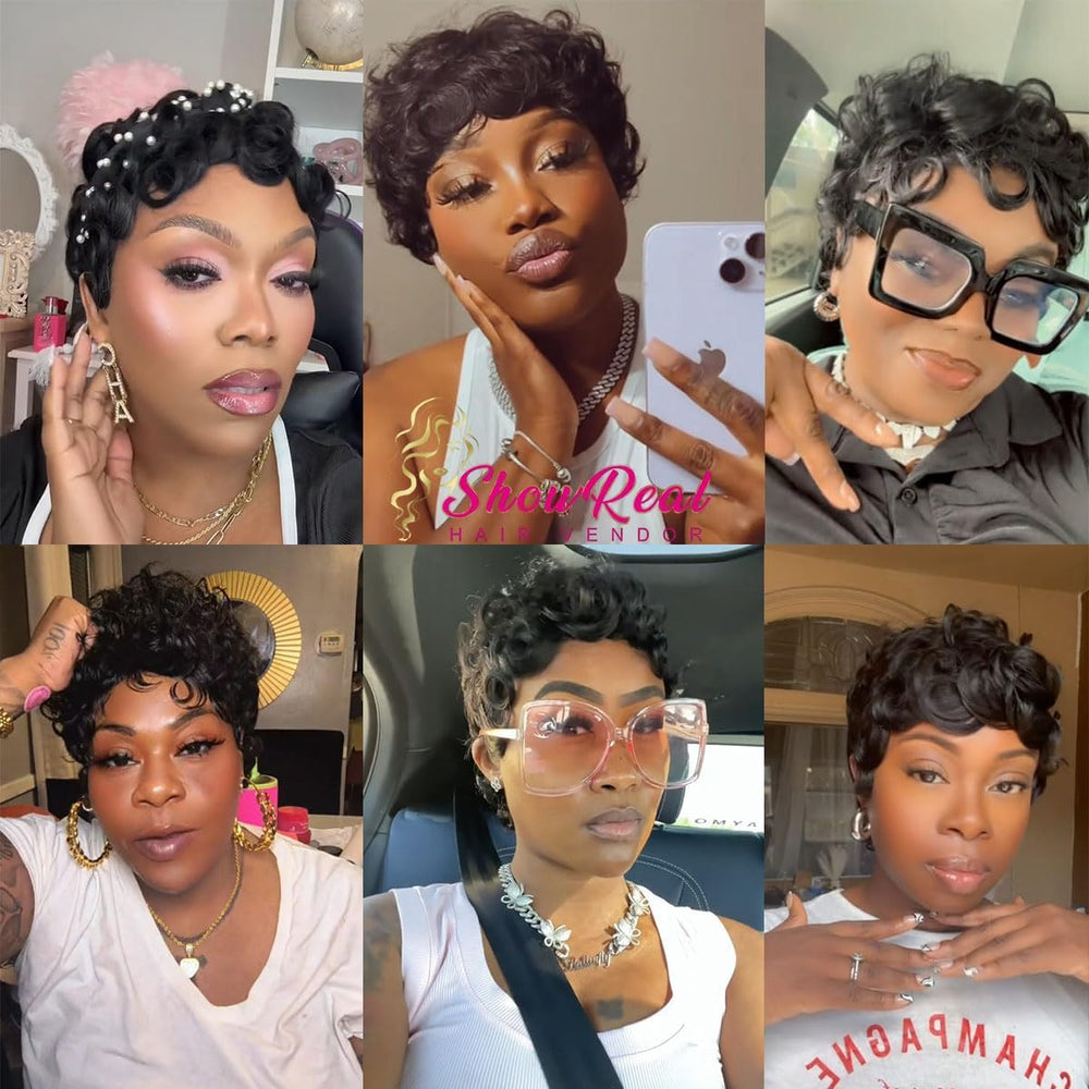 Showreal Pixie Cut Wig cap construction emphasizes breathable comfort and secure fit.