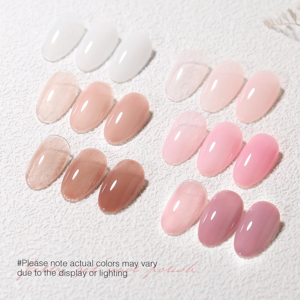 SHOYUM Jelly Gel bottle close-up highlighting translucent formula