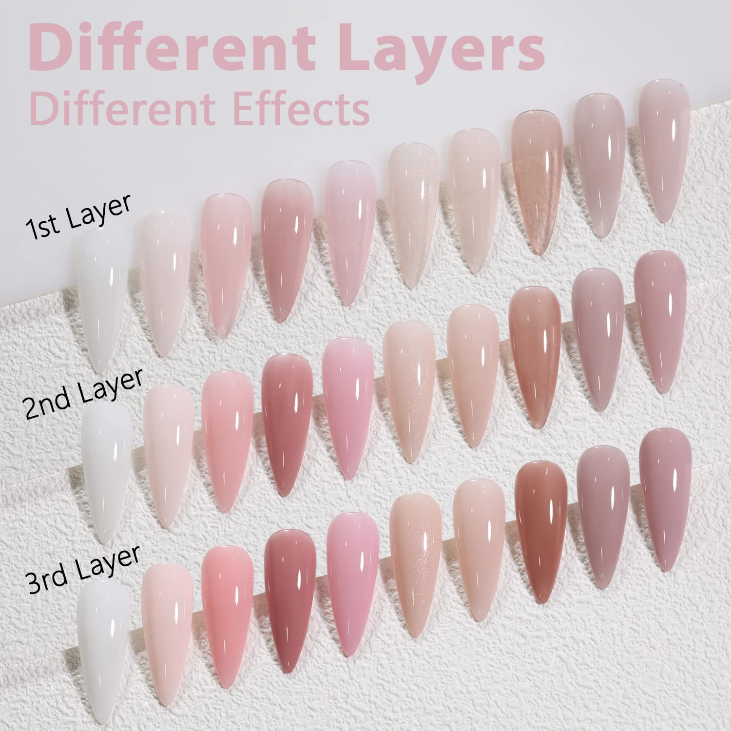 SHOYUM Jelly Nude bottle pour highlighting smooth gel consistency for even coats