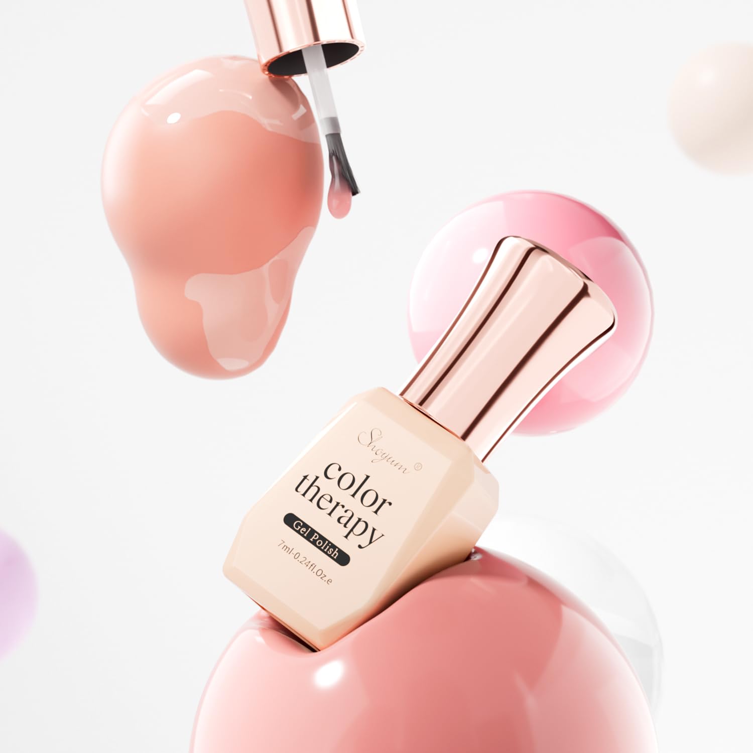 SHOYUM Jelly Nude long-wear test showing chip-free appearance