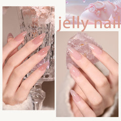 SHOYUM nude pink shades for easy durable at-home manicure sessions