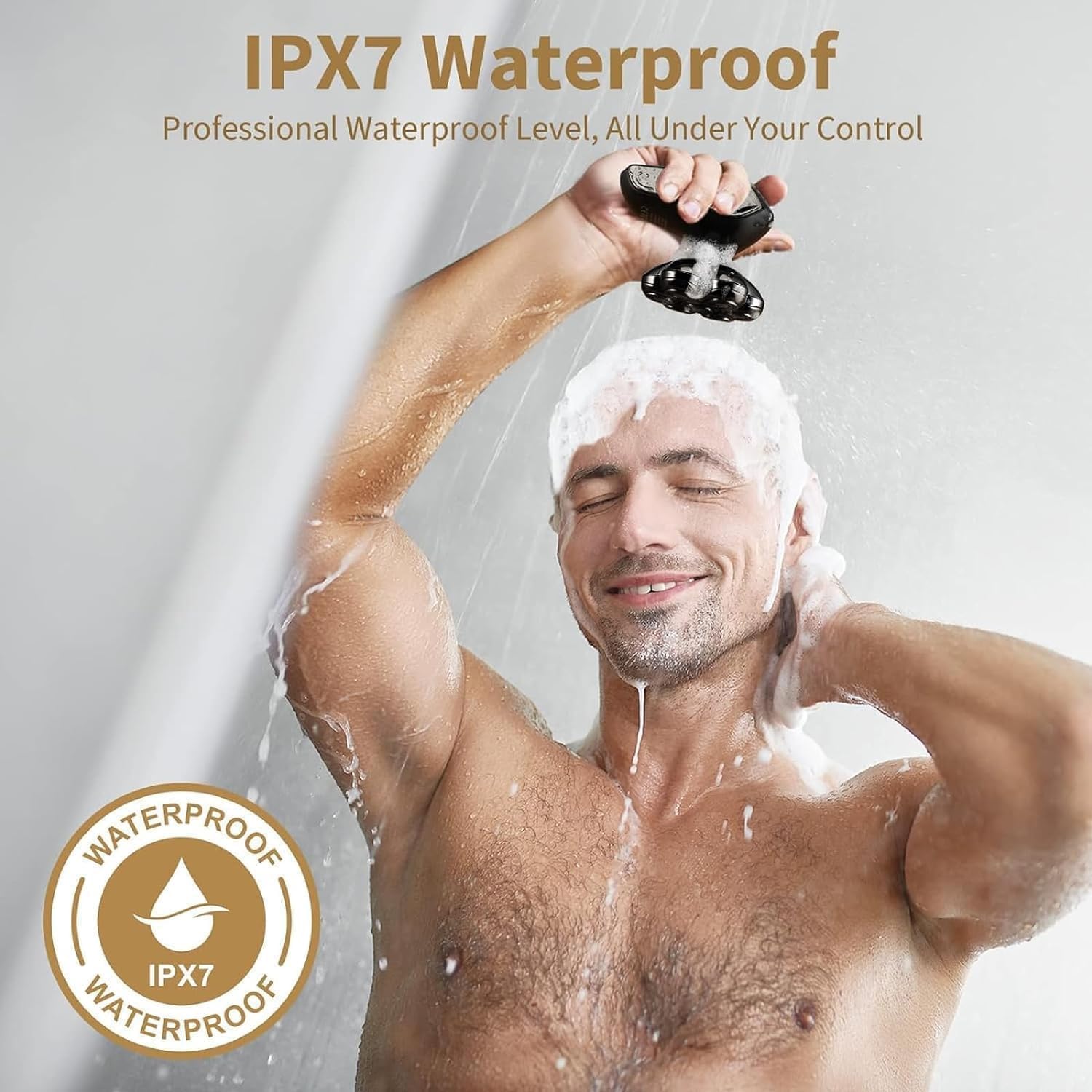 SHPAVVER detachable shaving head enables thorough cleaning of the blades.