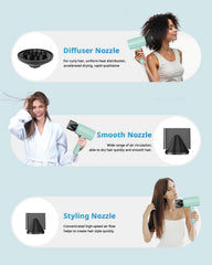 SHRATE smooth nozzle for sleek, frizz-free finishes