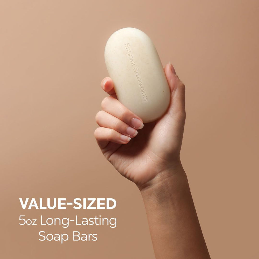 Shugar Soapworks Oatmeal & Coconut eight-pack is convenient for families and gifts.
