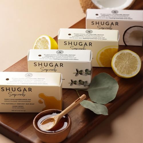 Shugar Soapworks Oatmeal & Coconut 5 oz bar is built for long-lasting use.