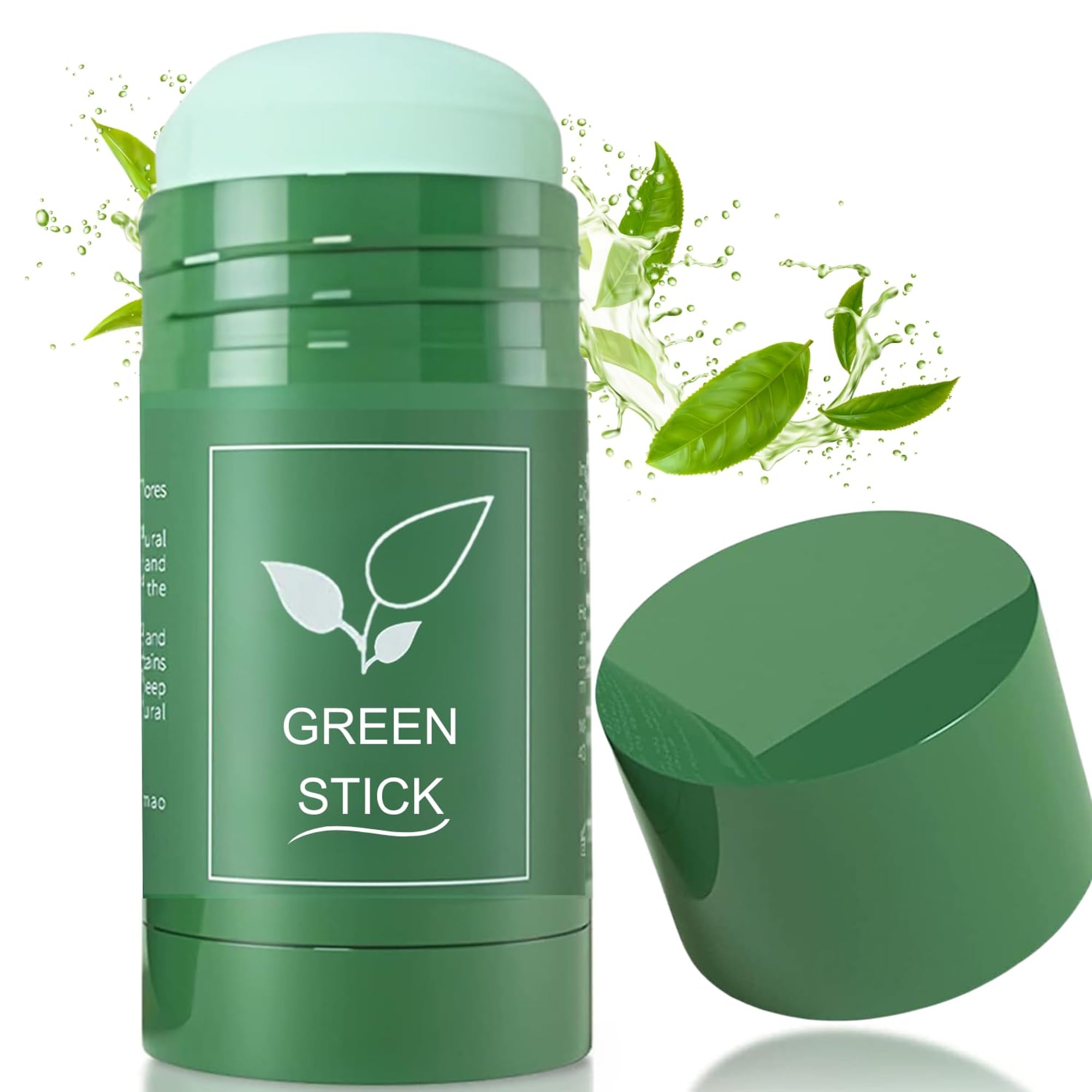 SHUIKU Green Tea Clay Stick demonstrates deep cleansing and pore refinement.