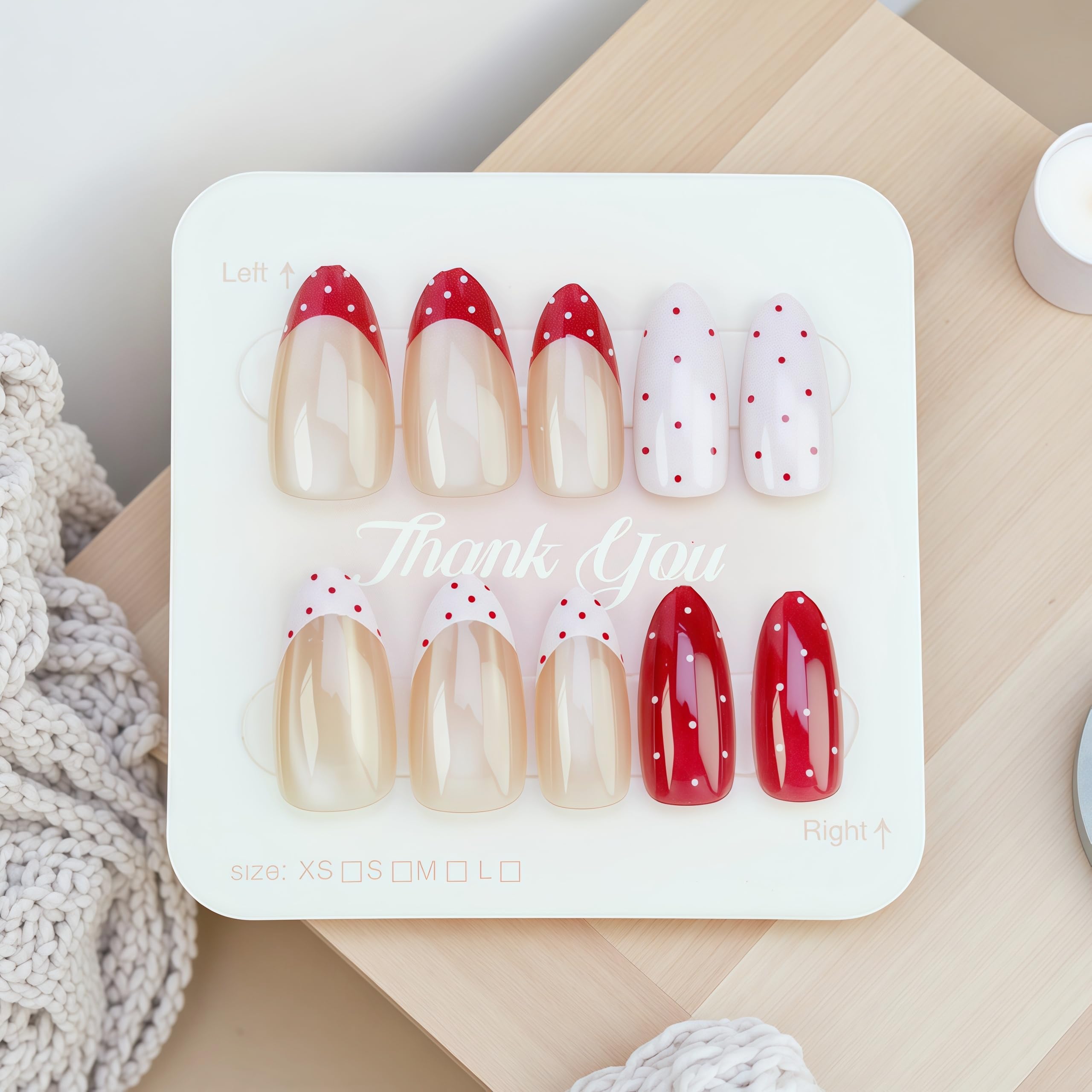 SHUXILIN almond-shaped nails close-up showing natural curvature and comfortable fit.