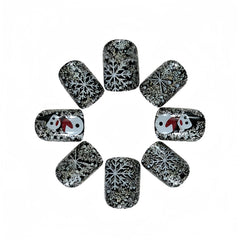 SHUXILIN glue-included press-on nails for fast, salon-like results at home.