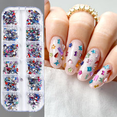 SHUXILIN resin flatback gems shine on natural and gel nails