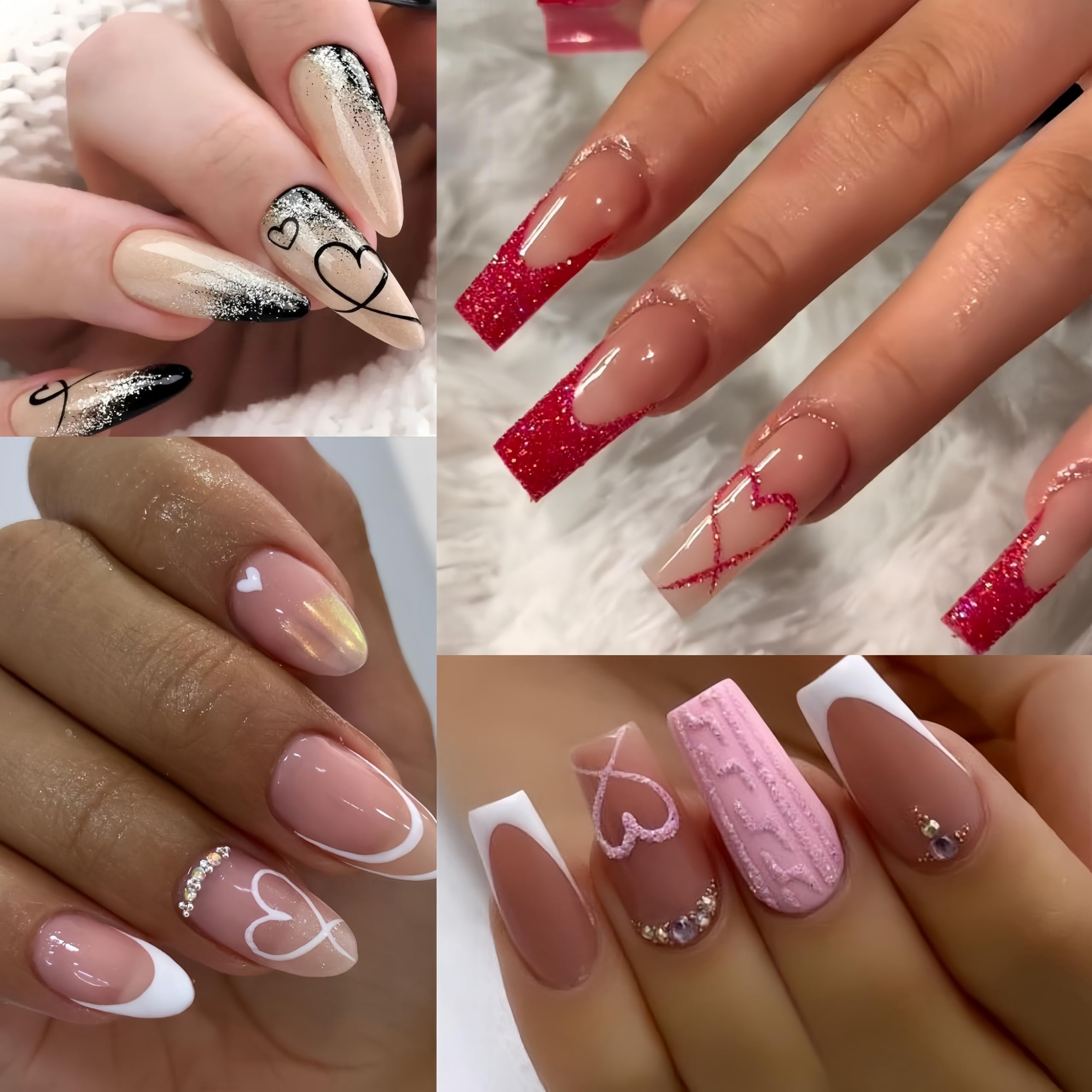 SHUXILIN valentines nail design pack for creative at home decorating