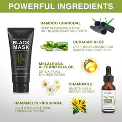 SHVYOG activated charcoal deep cleansing mask removes impurities and oil