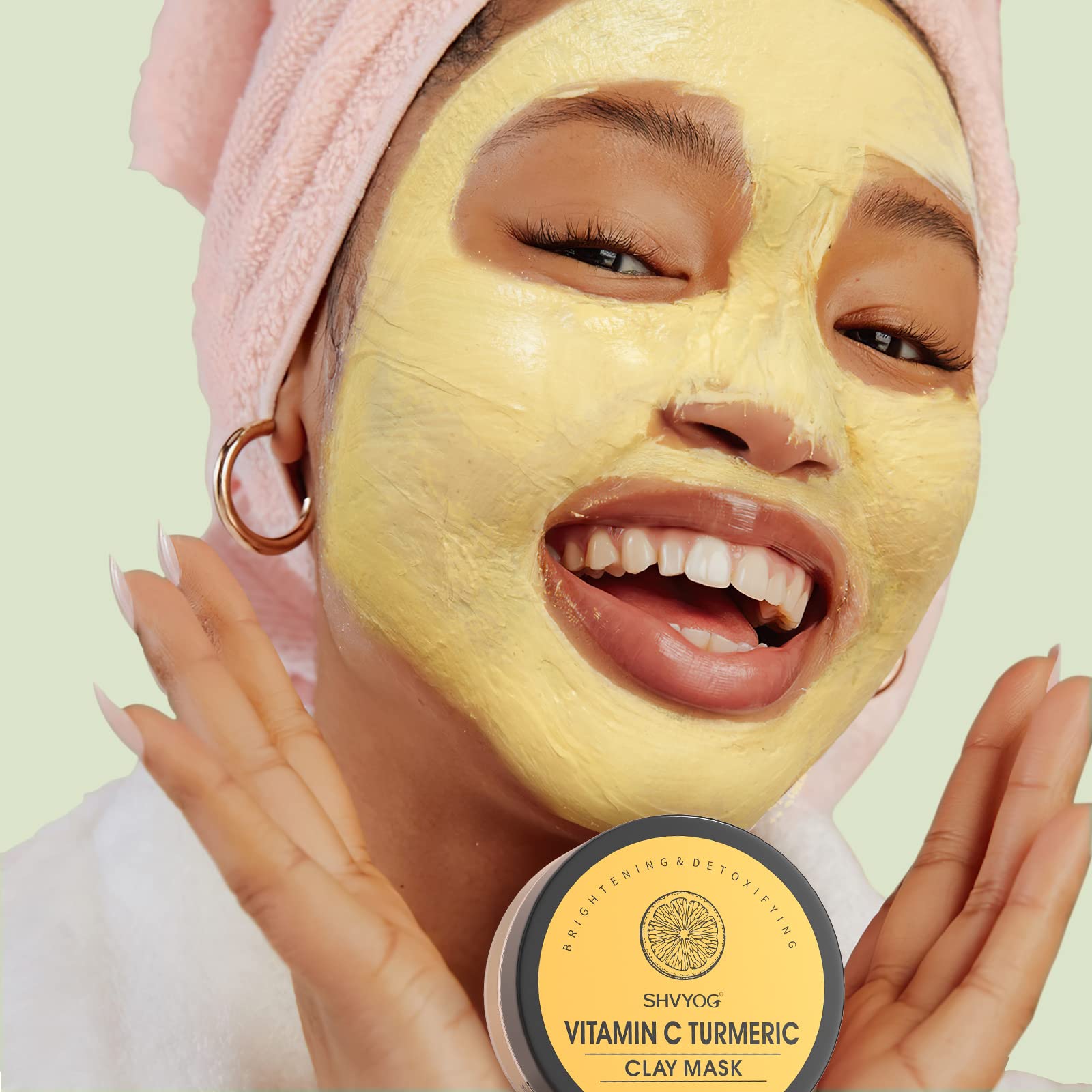 SHVYOG gift packaging close-up for spa set