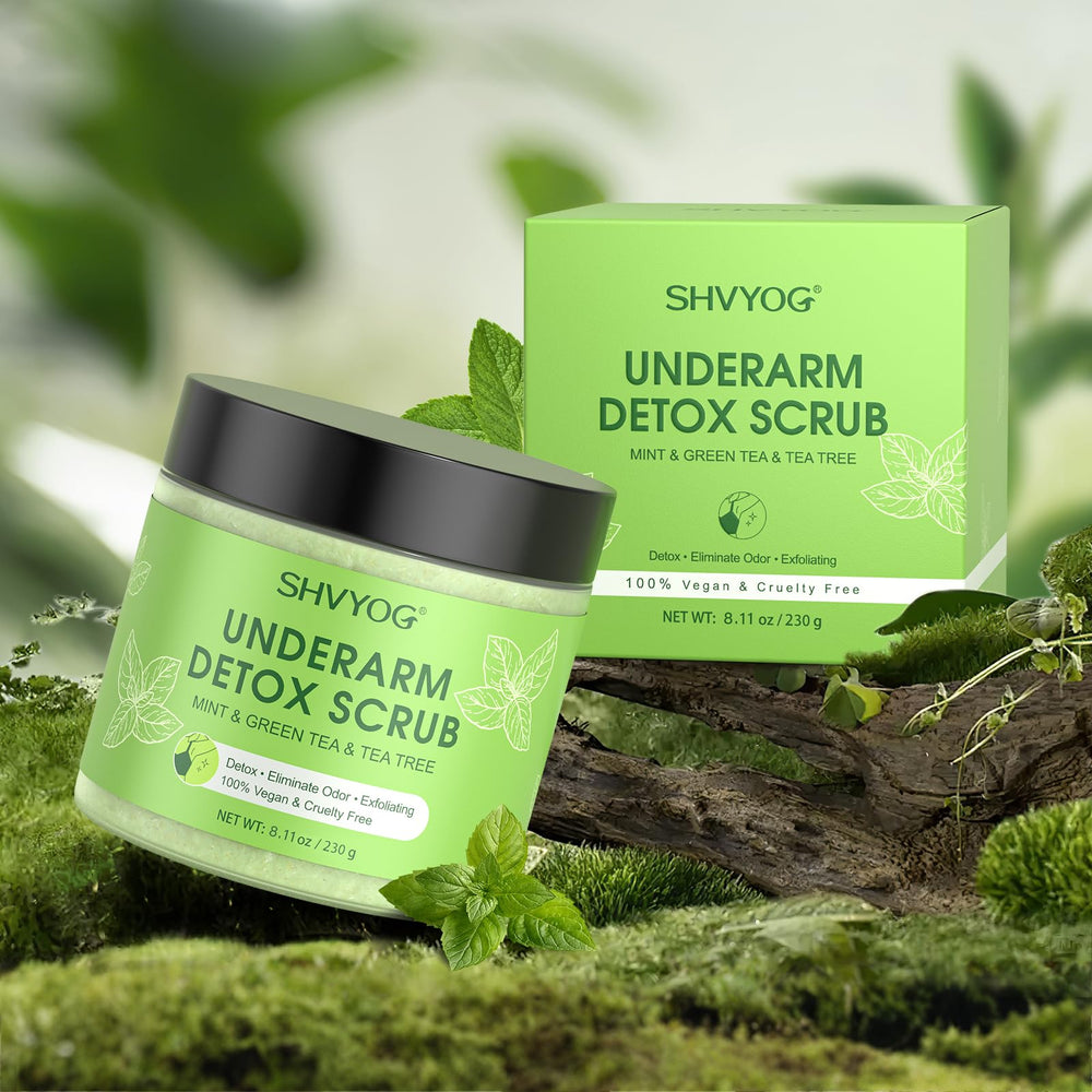 SHVYOG Underarm Detox Scrub results—skin becomes smoother and brighter over time.