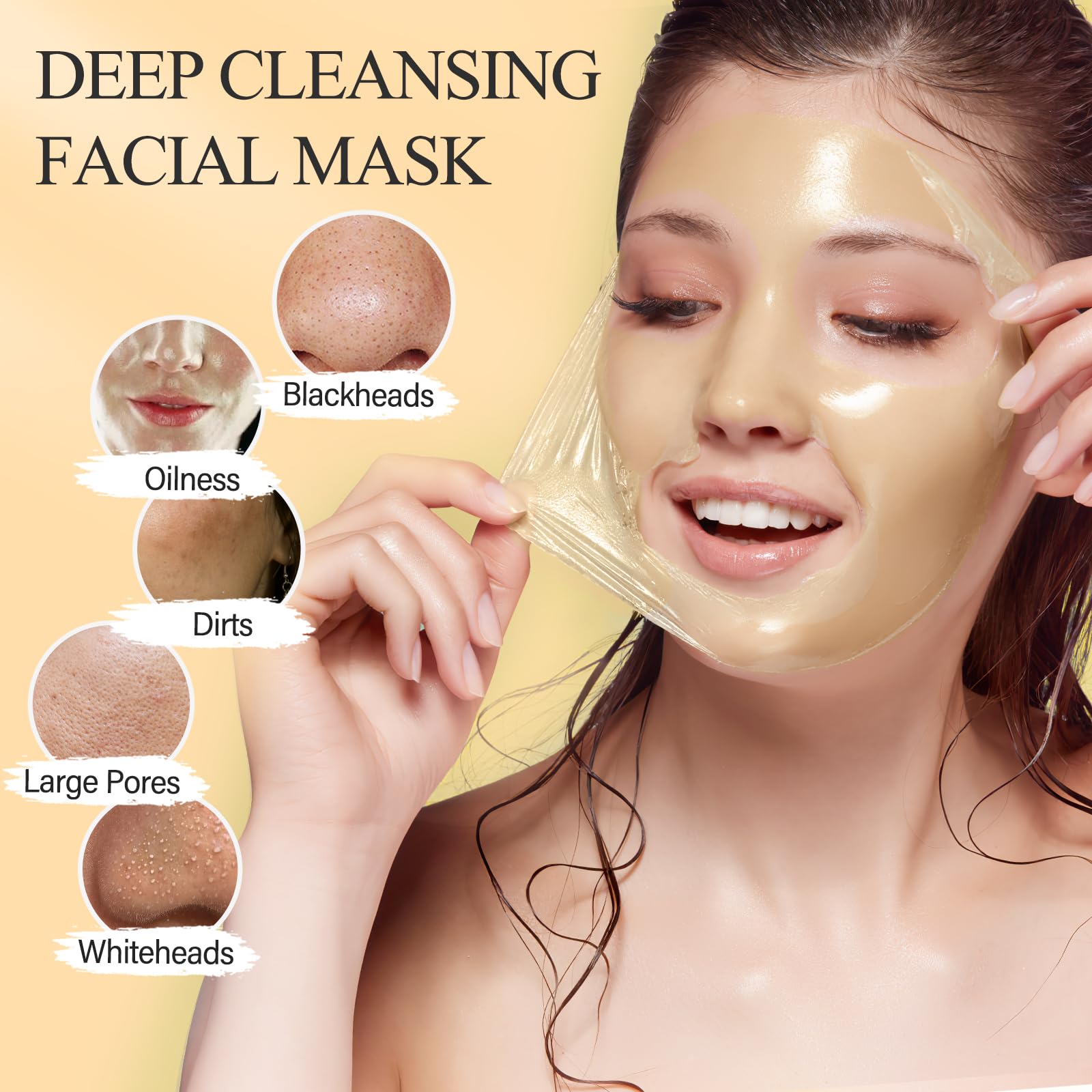 SHVYOG mask application spread demonstrates even thin layer for gentle care.