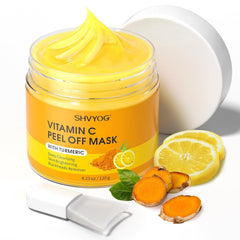 SHVYOG Vitamin C Peel Mask bottle on display, signaling quick, easy daily use.
