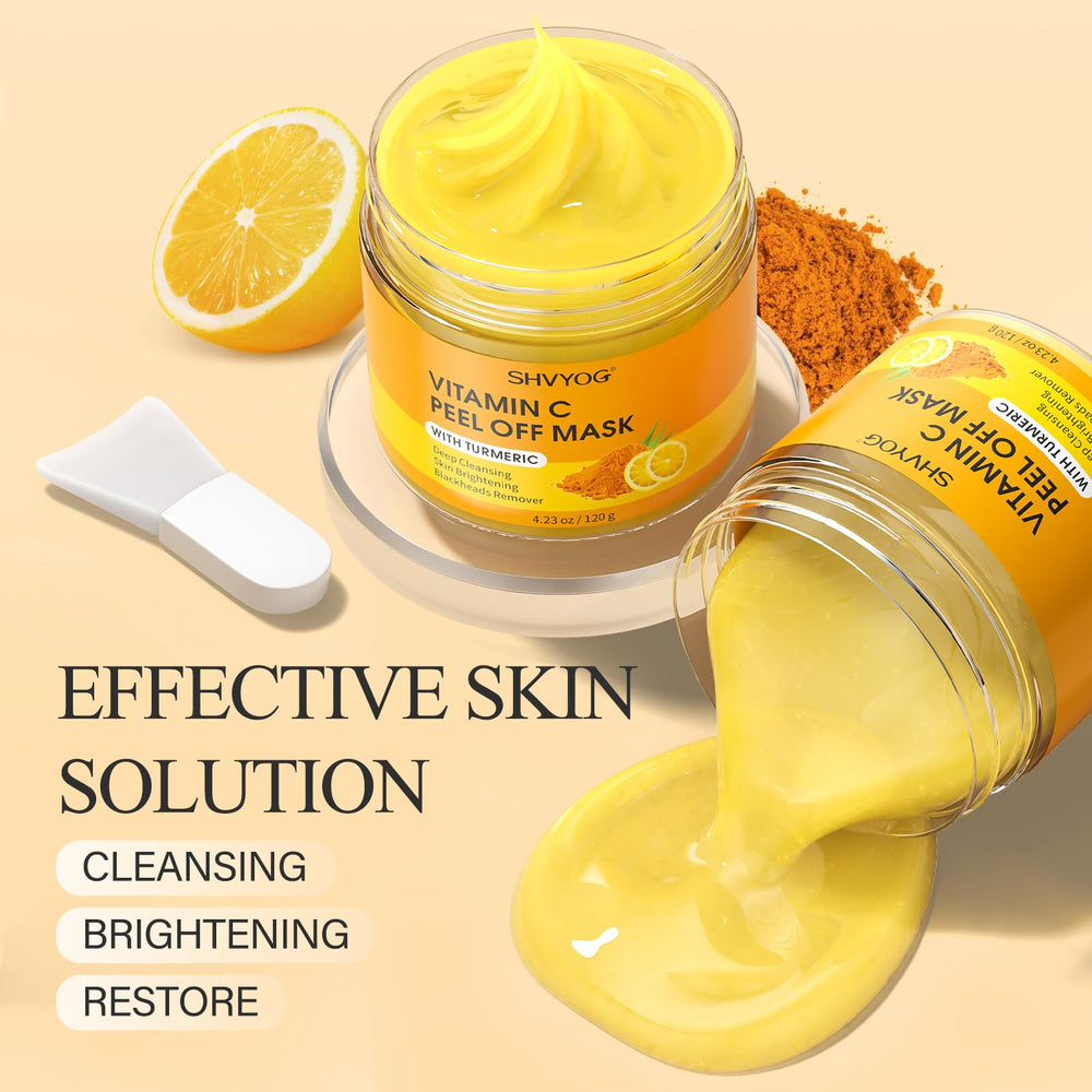 SHVYOG mask after use reveals smoother texture and refreshed look.