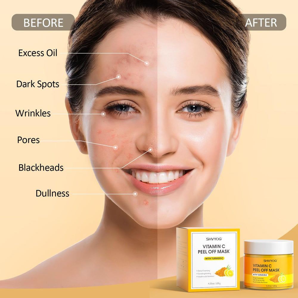 SHVYOG turmeric note hints at a brightening-inspired formula.