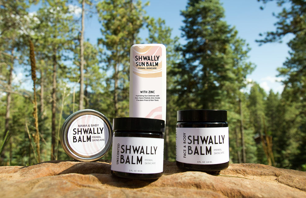 Shwally Primal Beauty Squalane Face Balm on hand demonstrates versatile daily use
