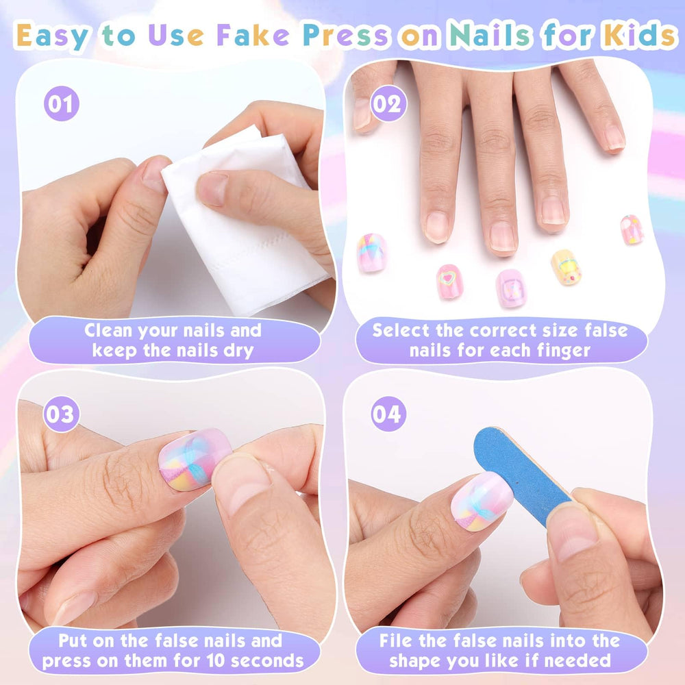 Shynek Kids Press On Nails gift-ready appeal for holidays and parties.