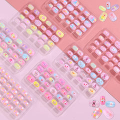 Shynek Kids Press On Nails packaging shows a colorful assortment for easy gifting.