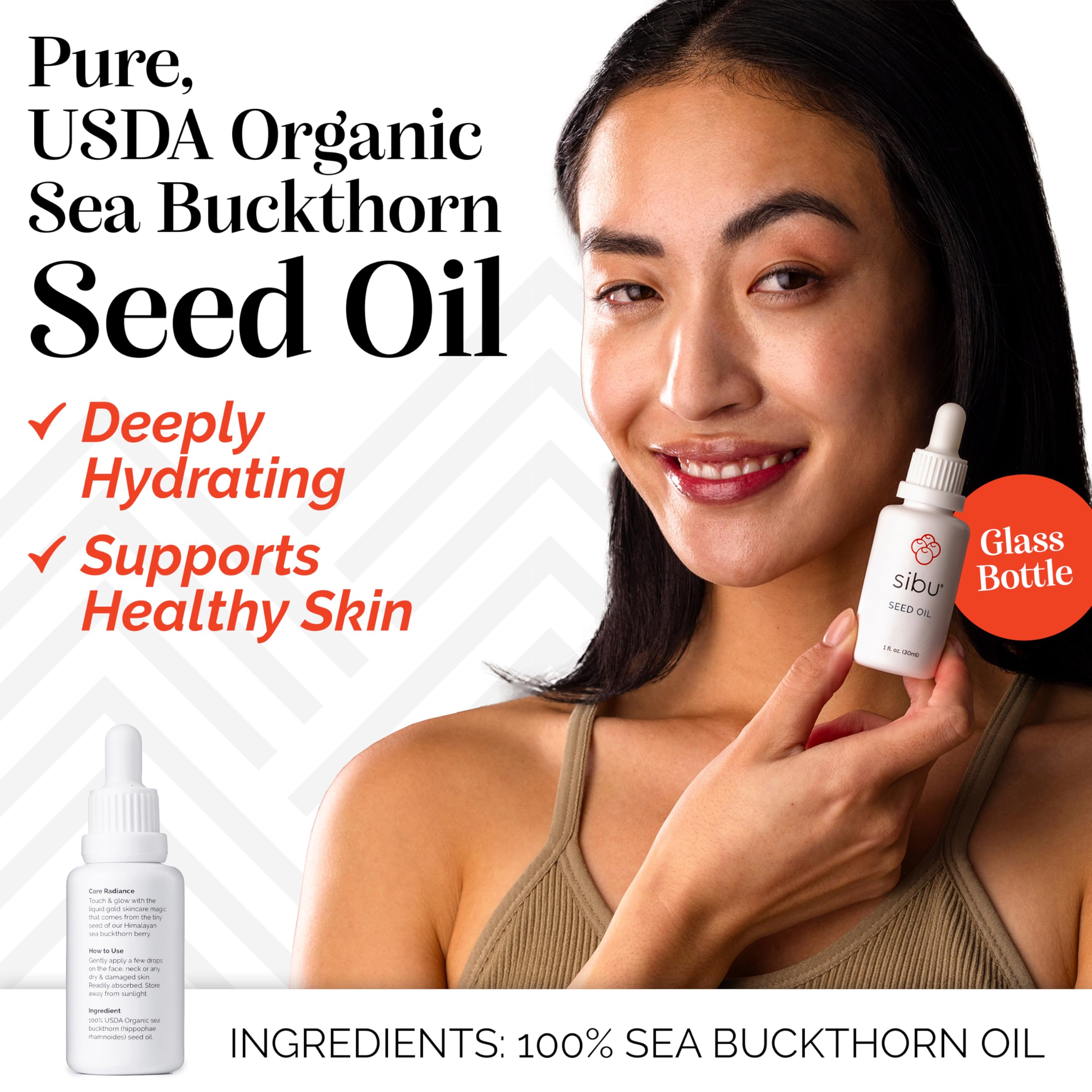 Sibu Seed Oil texture absorbs quickly for non-greasy skincare.