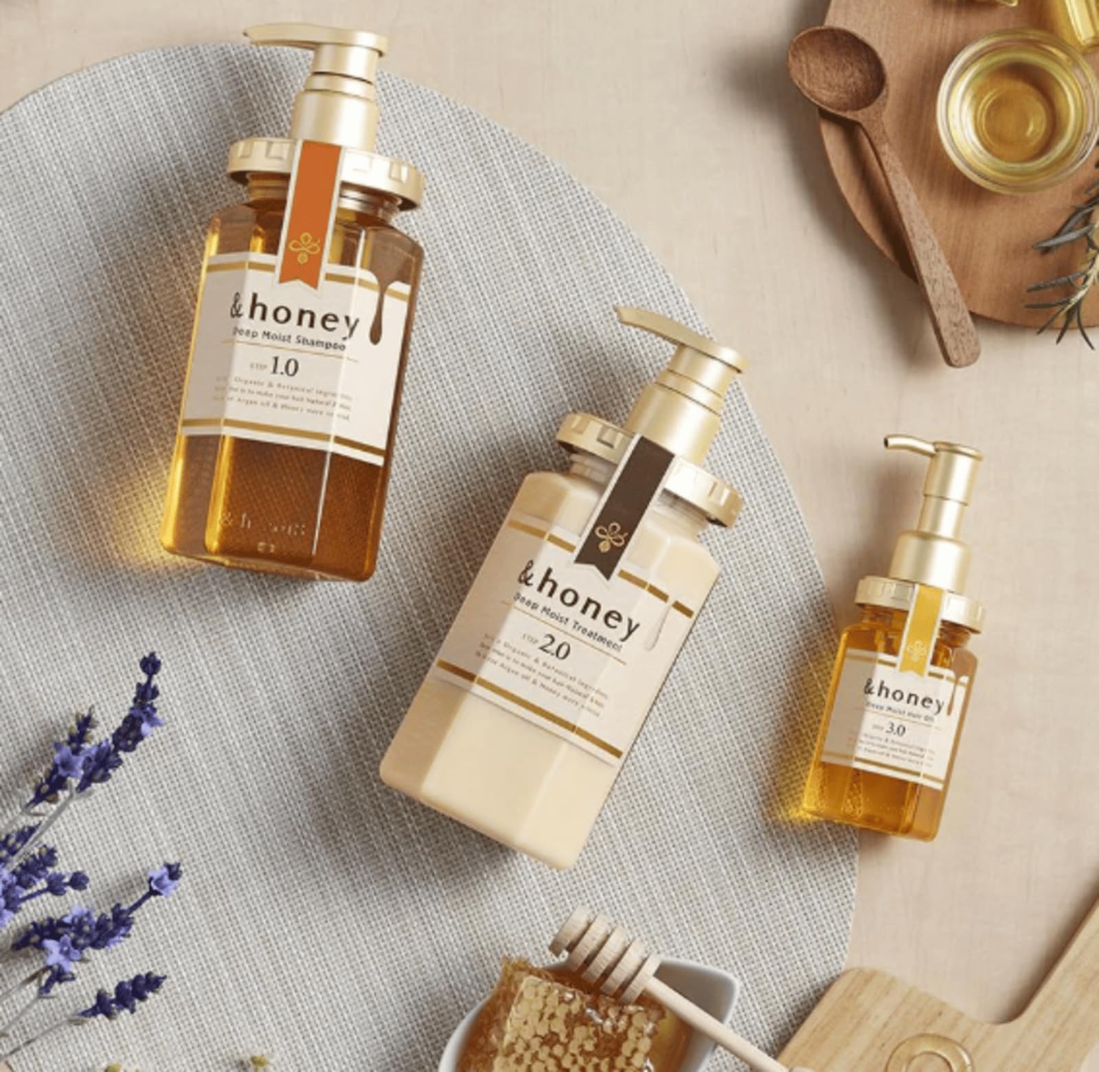 Sidefield &Honey Deep Moist packaging detail emphasizing premium Japan-made quality