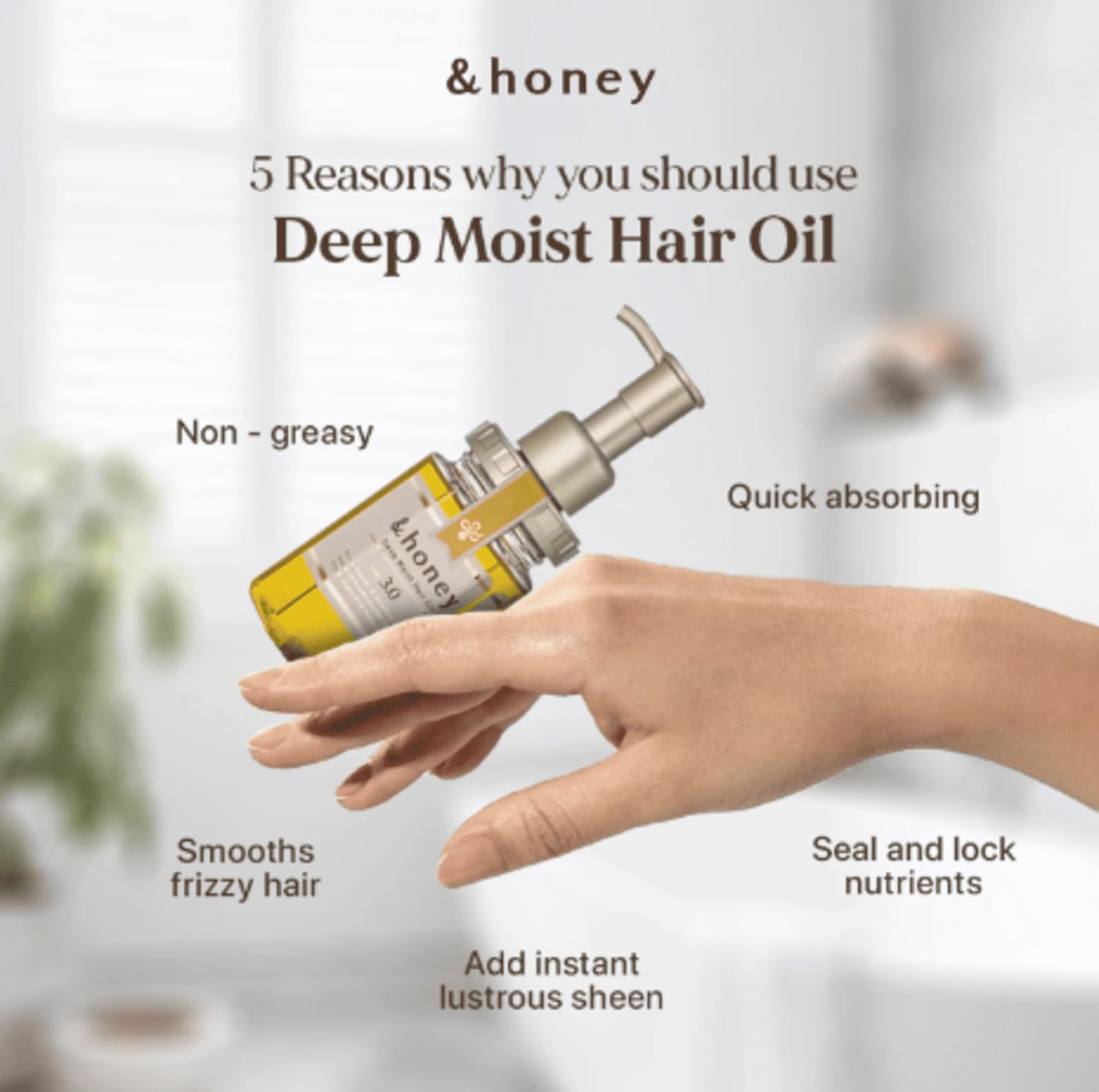 Sidefield &Honey Deep Moist Shampoo in bathroom scene for easy daily use