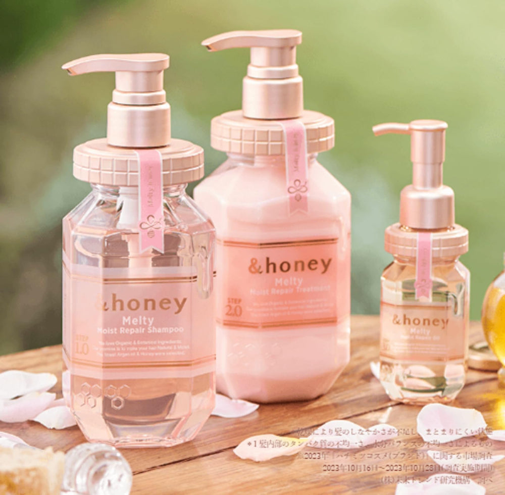 Sidefield Pink shampoo bottle close-up emphasizing the pink hue and design.