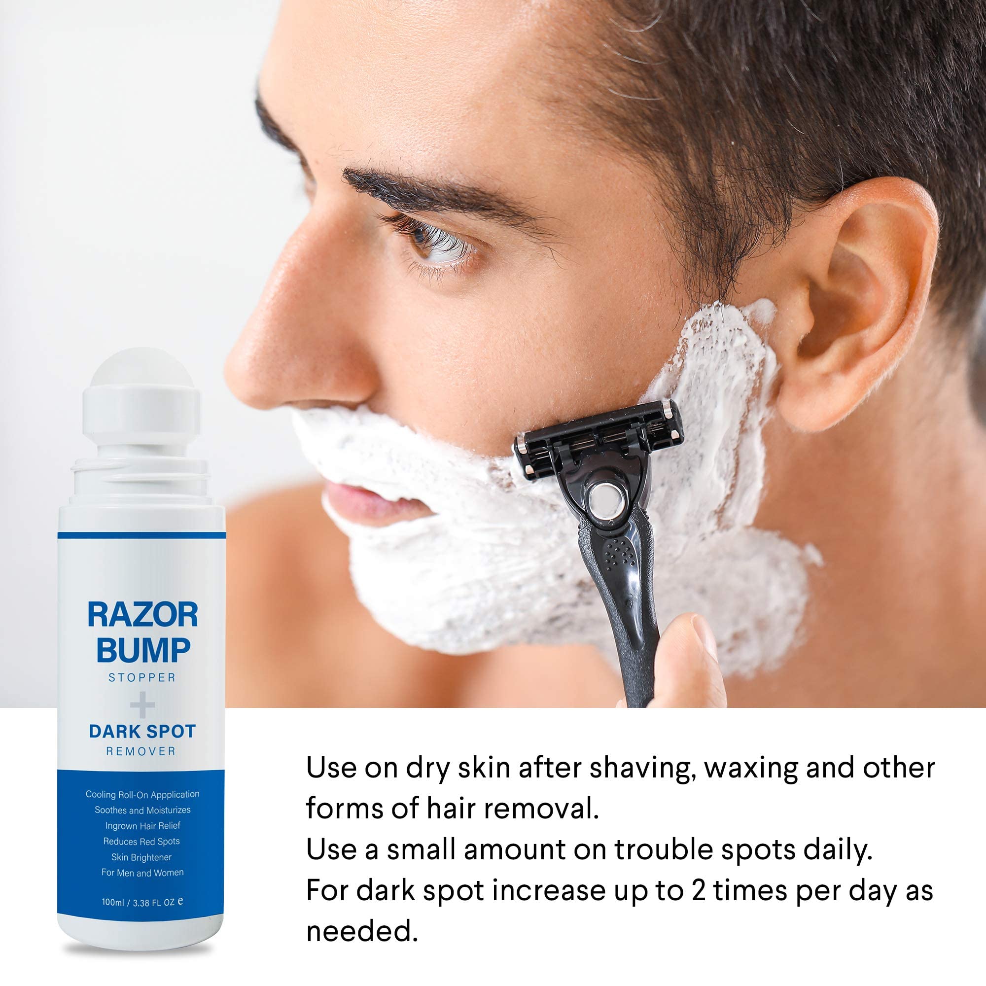 Sielkin Razor Bump Stopper with White Birch Sap for soothing balance.