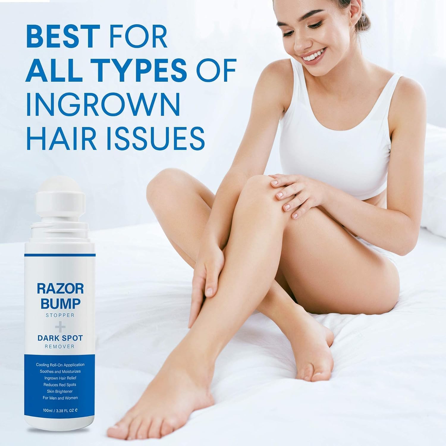 Apply to face and neck with Sielkin Razor Bump Stopper for smoother skin.