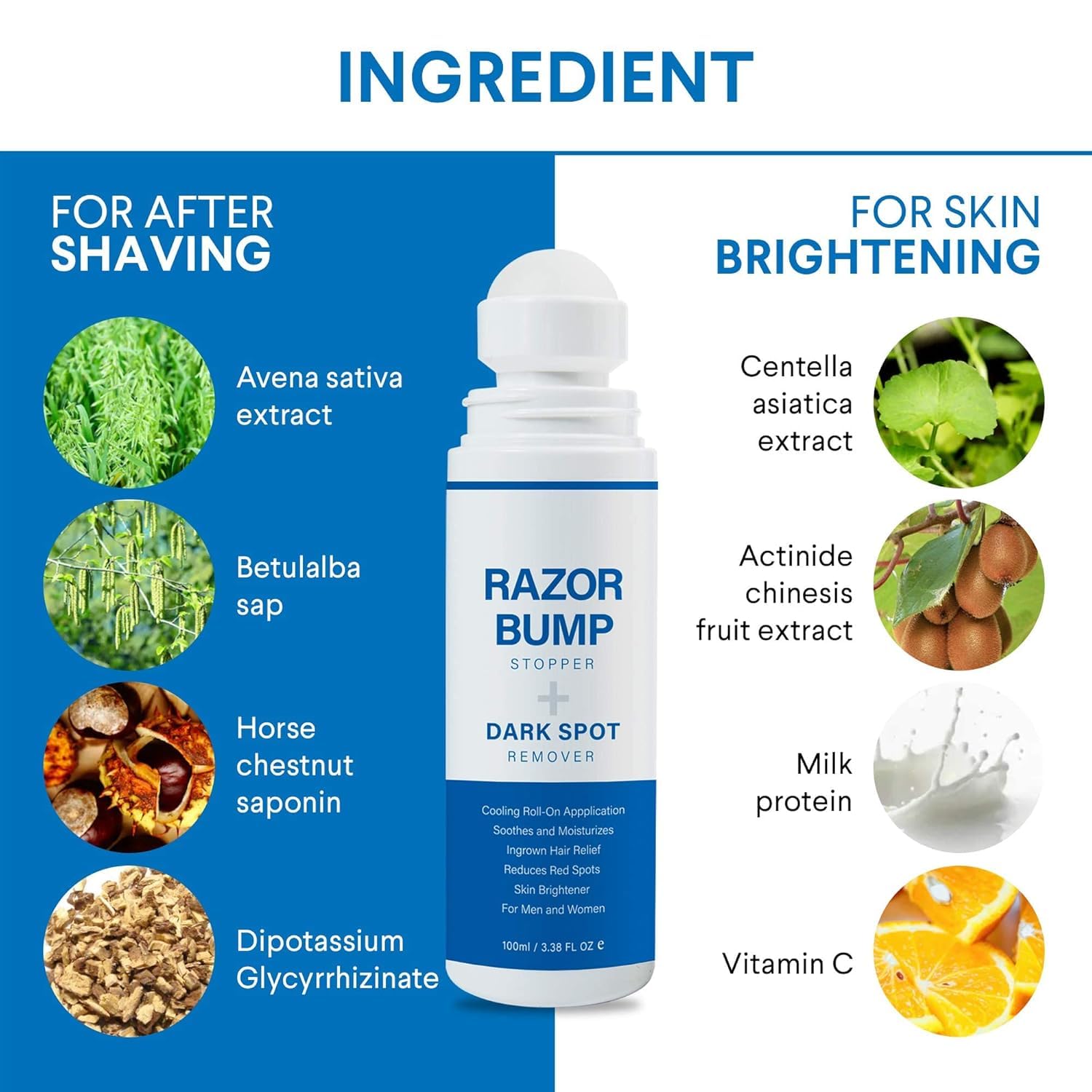 Sielkin Razor Bump Stopper roll-on applicator for precise, mess-free application.