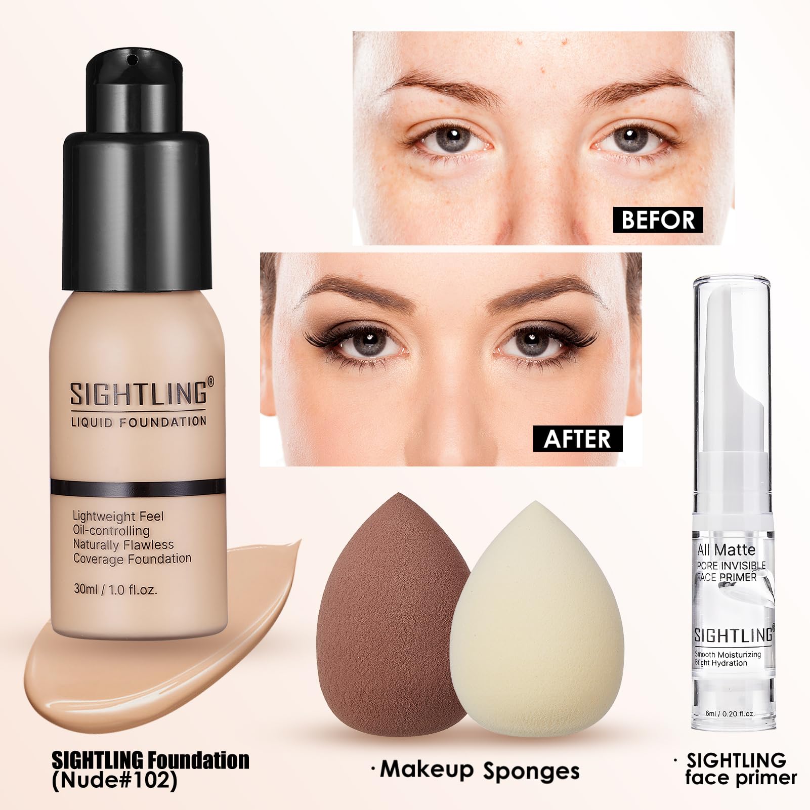 Sightling contour stick and palette for sculpted, natural-looking definition