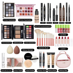 Sightling foundation and eyeshadow palette close-up for versatile day-to-night makeup
