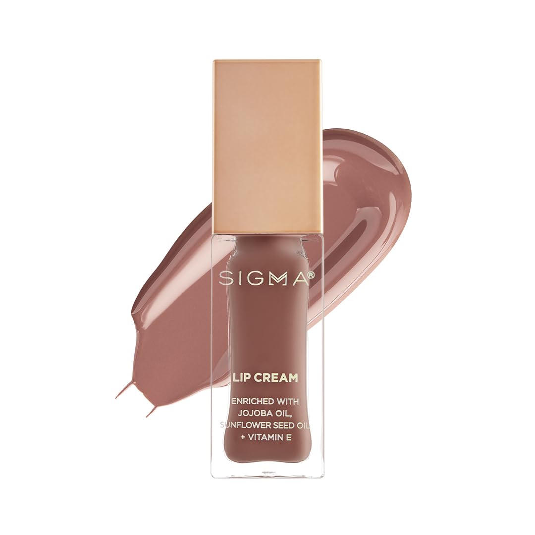 Sigma Beauty Lip Cream Begonia tube with creamy, vibrant finish for daily wear.