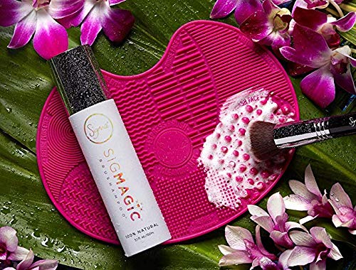 Sigma Beauty Sigmagic Brushampoo on a clean surface ready for brushes and sponges