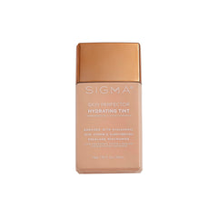 Sigma Beauty Skin Perfector bottle close-up shows hydrating glow.