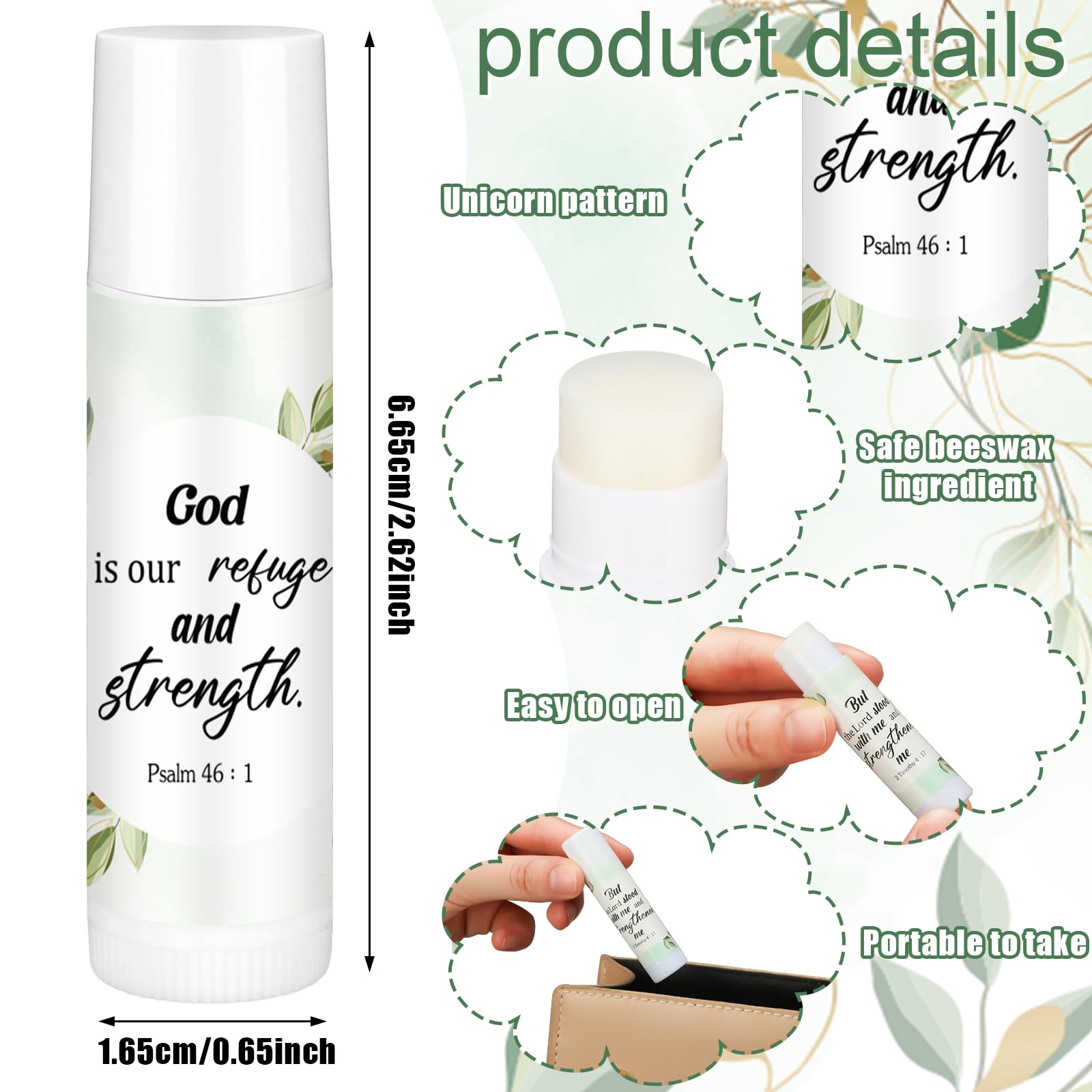 Siifert vanilla flavor lip balm close-up with smooth application