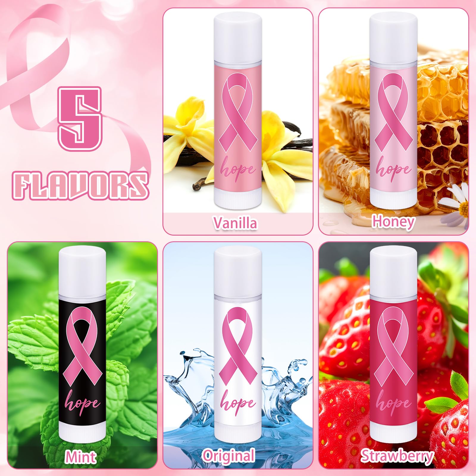 Siifert five-flavor lip balms collection offers variety for daily use.
