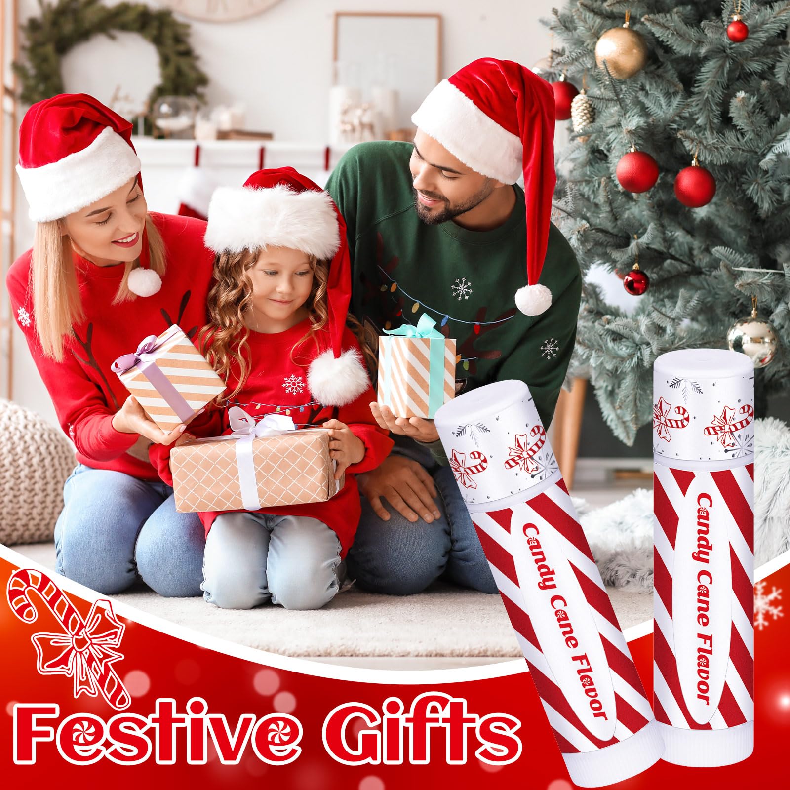 Siifert peppermint-cane scented lip balm offers a refreshing feel and soft lips all day.