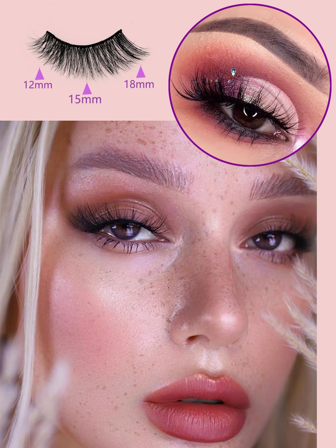 Close-up of upgraded magnetic eyeliner with ultrafine particles for secure hold.