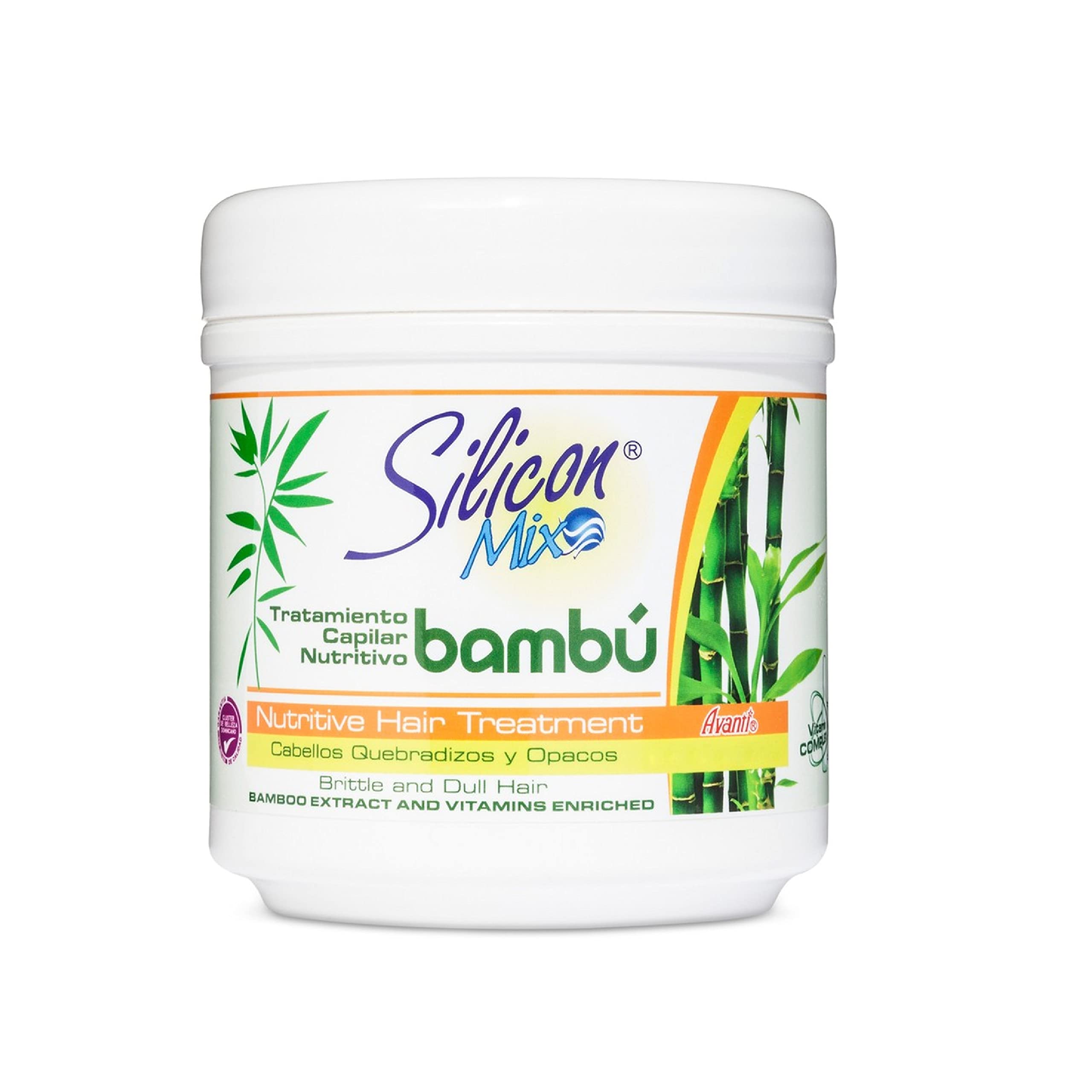 Close-up of Bamboo hair treatment jar texture and consistency.