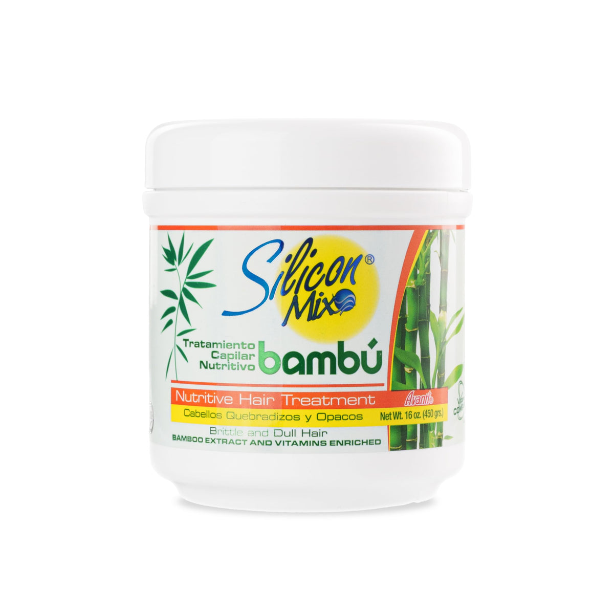 Silicon Mix Bamboo Nourishing Hair Treatment jar promotes silky, hydrated hair