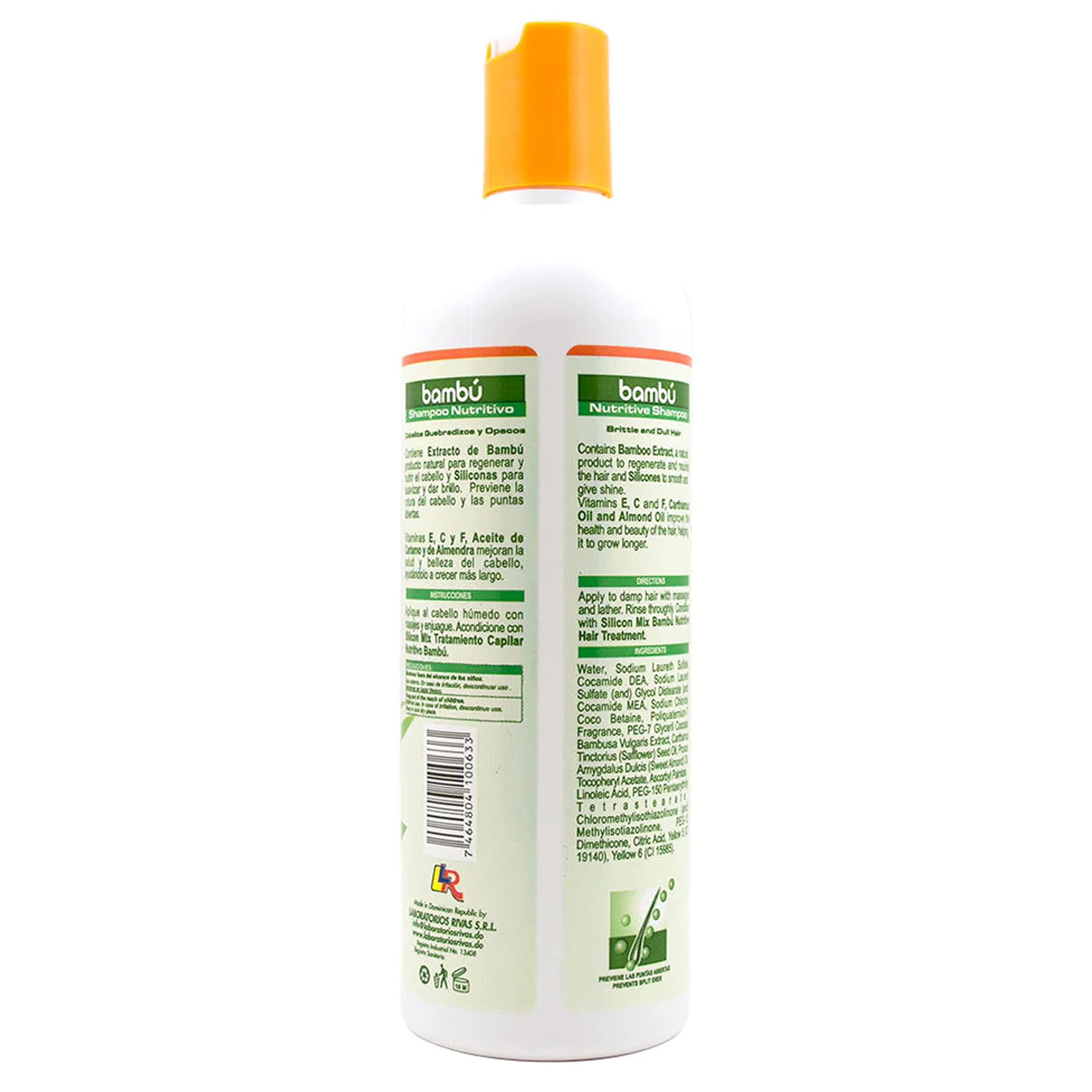 Silicon Mix Bamboo shampoo lather showing rich bubbles.