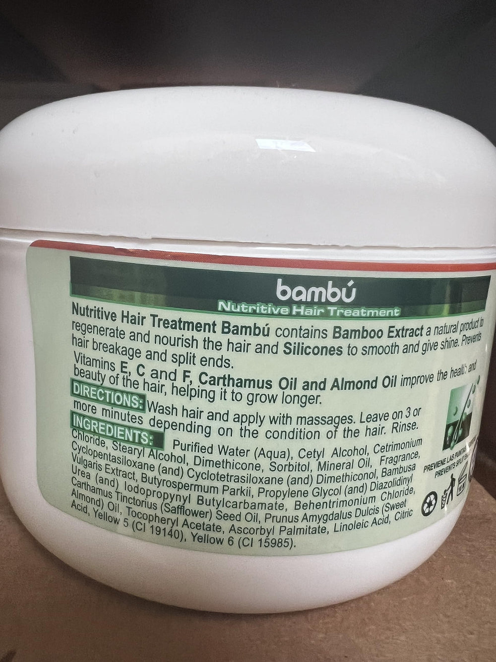 Silicon Mix Bambu leave-in bottle enabling detangling and smoothness