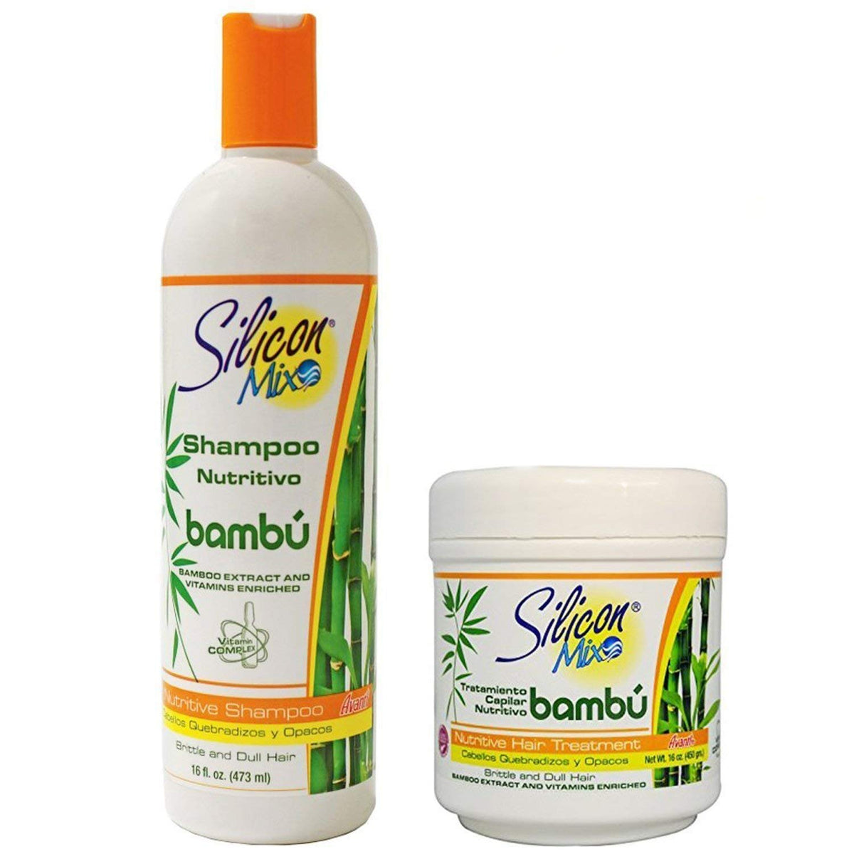 Silicon Mix Bambu Nutritive Shampoo bottle for daily hydration and smoother hair.