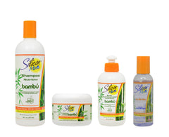 Silicon Mix Bambu shampoo bottle with shine-boosting formula for healthier hair