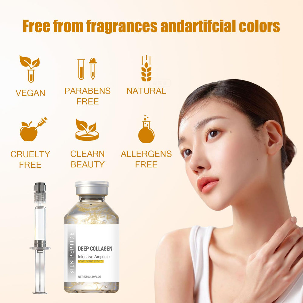 Silk Peptide Intensive Lifting Ampoule closeup texture reveals a light, non greasy finish.