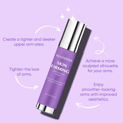 SILKDERMIS body tightening cream application showing massage for smoother skin